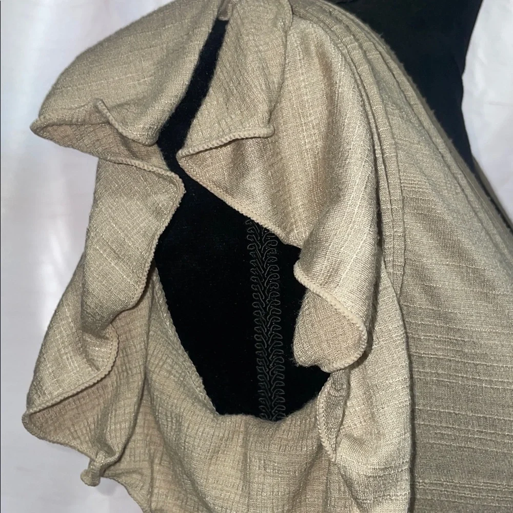 Max Studio Taupe Textured Dress - Picture 3 of 7